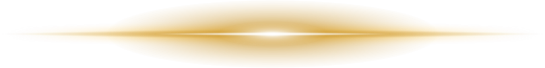 Golden glowing glow effect of light